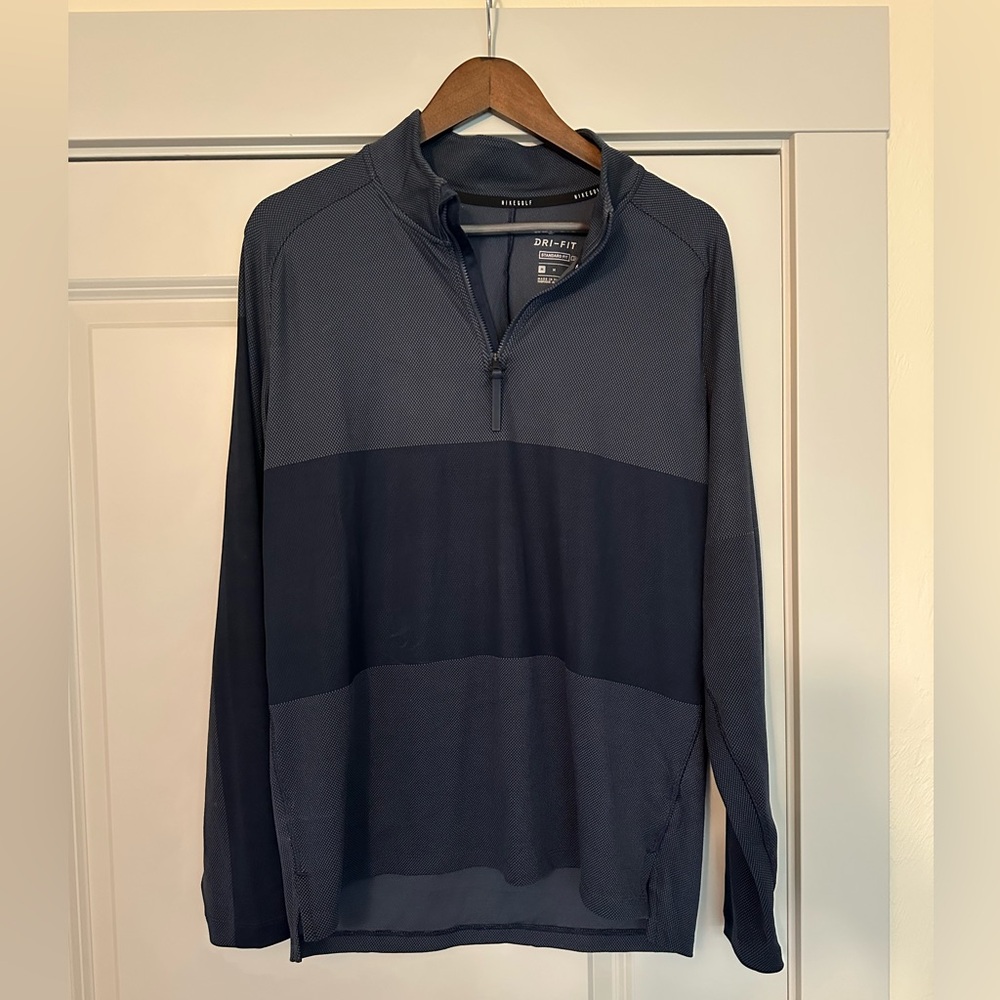 NWOT Nike Men's Golf Navy Quarter-Zip Pullover
